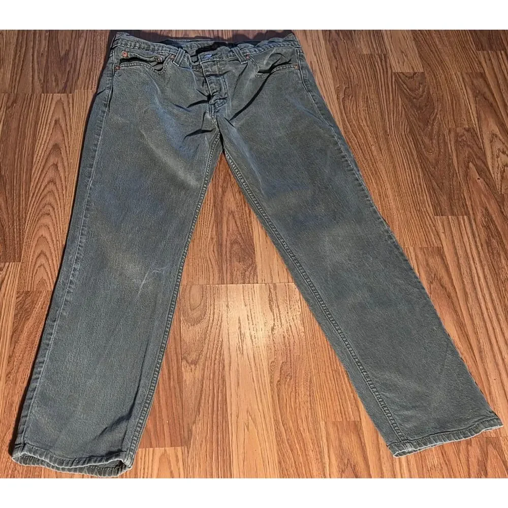 Stylish Levi's Men's 511 Slim Fit Green Jeans W33 L30